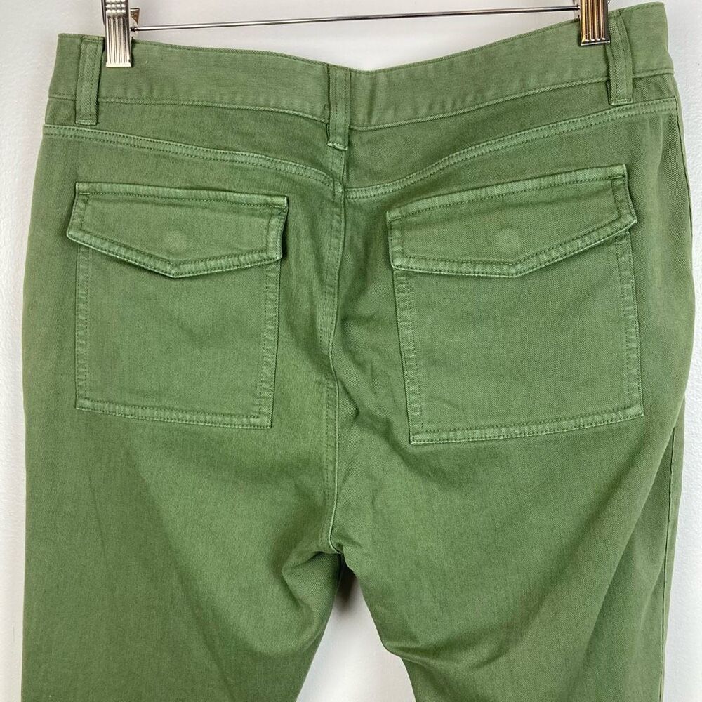 Vineyard Vines Women's Skinny Utility Chino Pant Army Green Back Cargo Pockets 8 - Picture 4 of 10